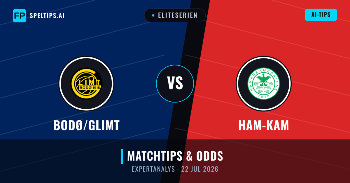 Bodø/Glimt vs Ham-Kam — matchtips och förhandstitt
