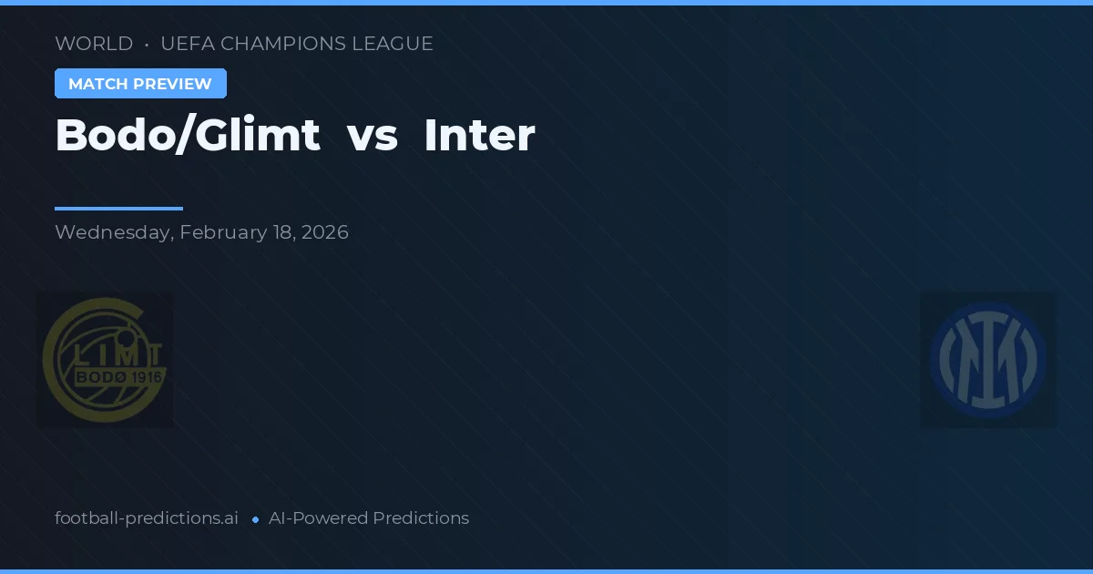 Bodø/Glimt vs Inter — matchtips och förhandstitt
