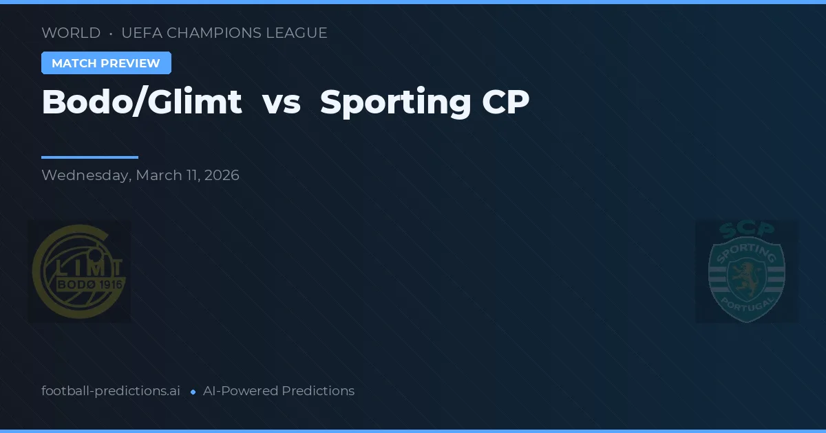 Bodø/Glimt vs Sporting CP — matchtips och förhandstitt