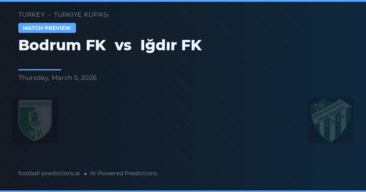 Bodrum FK vs Iğdır FK — matchtips och förhandstitt