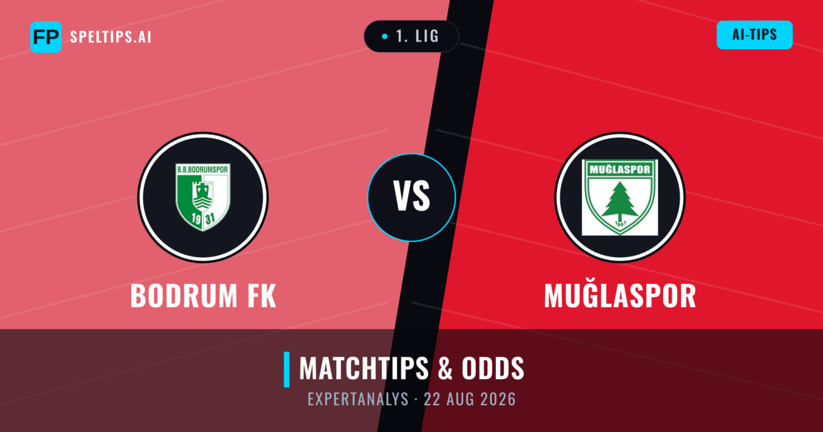 Bodrum FK vs Muğlaspor — matchtips och förhandstitt
