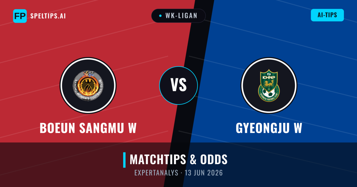 Boeun Sangmu W vs Gyeongju W — matchtips och förhandstitt