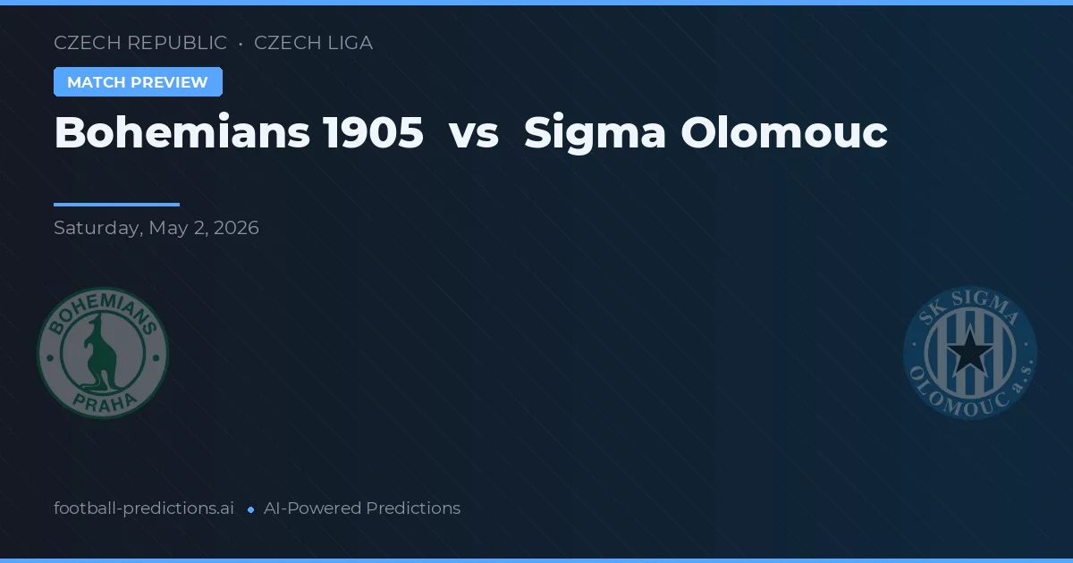 Bohemians 1905 vs Sigma Olomouc — matchtips och förhandstitt