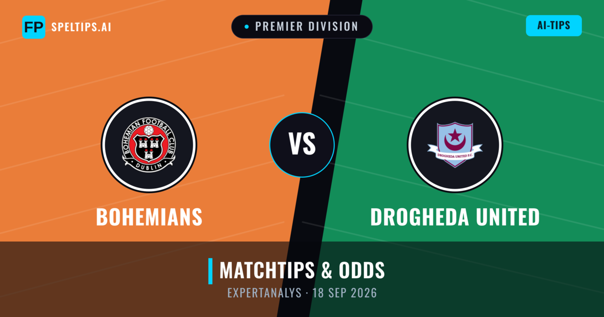 Bohemians vs Drogheda United — matchtips och förhandstitt