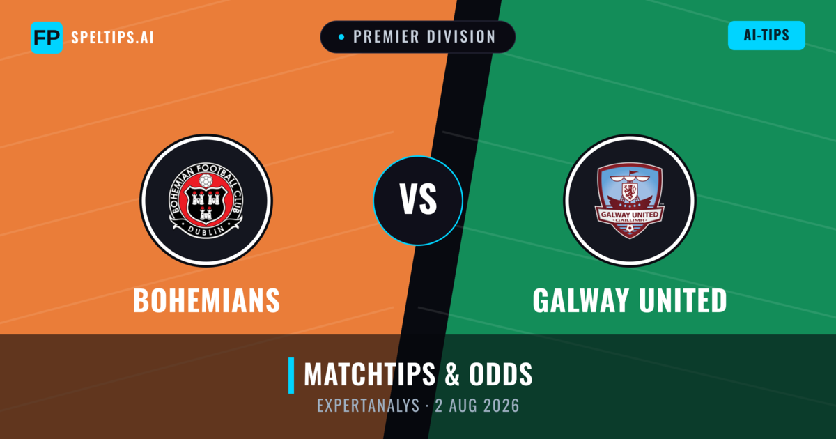 Bohemians vs Galway United — matchtips och förhandstitt