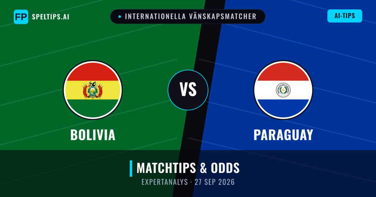 Bolivia vs Paraguay — matchtips och förhandstitt