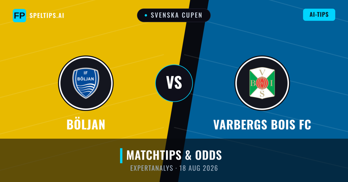 Böljan vs Varbergs BoIS FC — matchtips och förhandstitt
