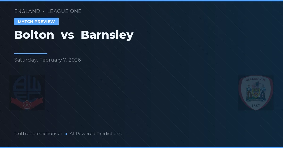 Bolton vs Barnsley — matchtips och förhandstitt