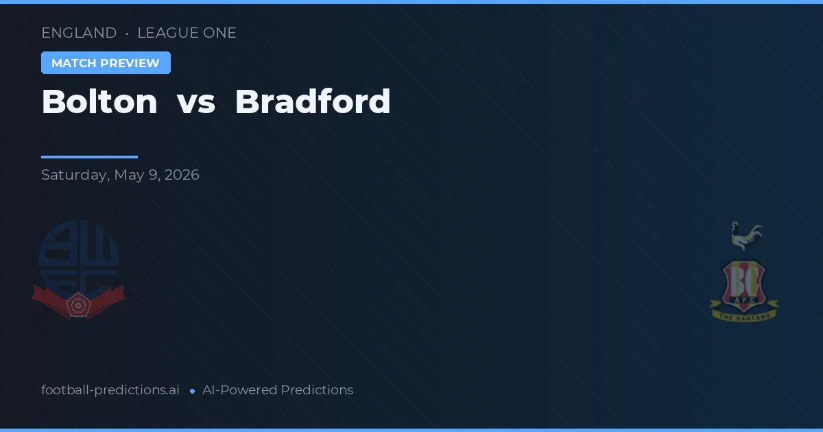 Bolton vs Bradford — matchtips och förhandstitt