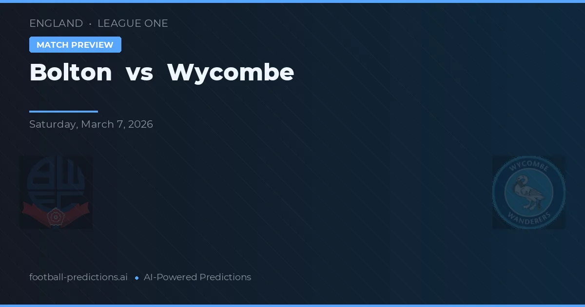 Bolton vs Wycombe — matchtips och förhandstitt
