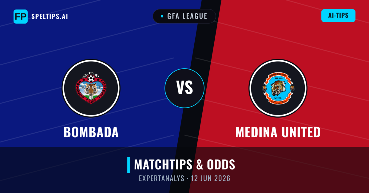 Bombada vs Medina United — matchtips och förhandstitt
