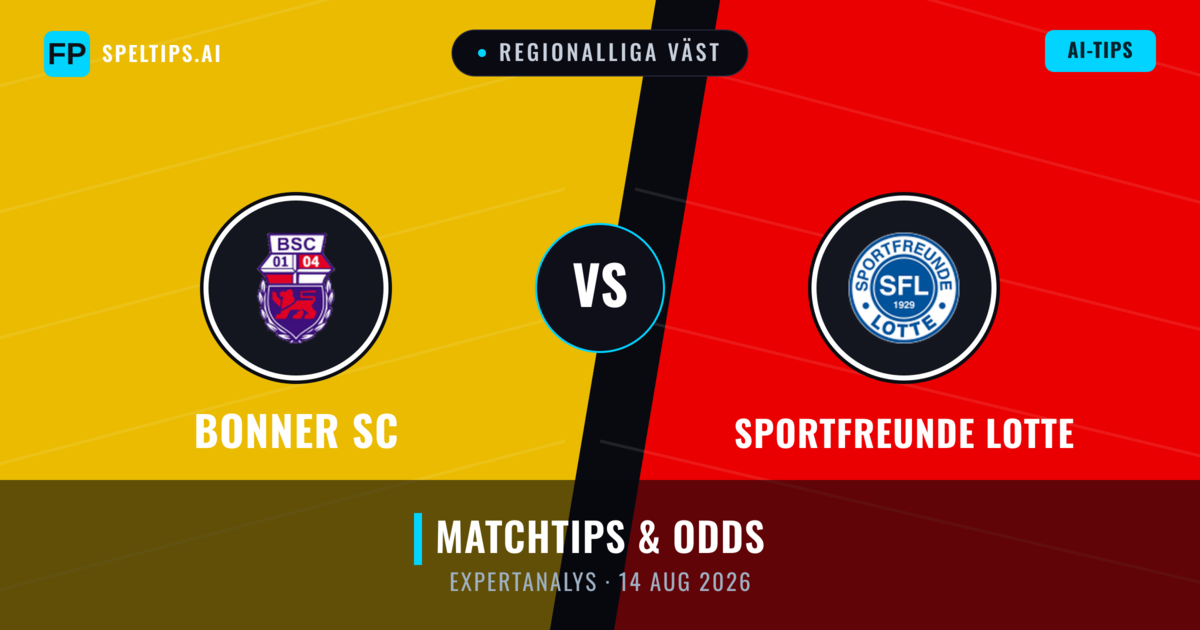 Bonner SC vs Sportfreunde Lotte — matchtips och förhandstitt