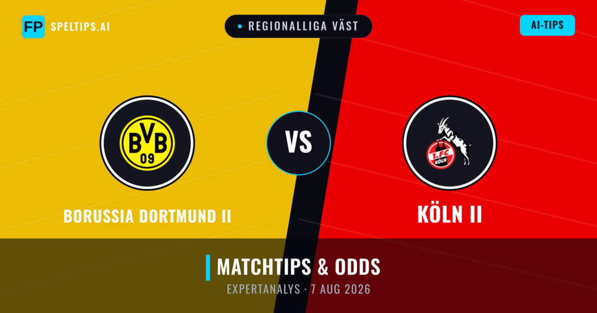 Borussia Dortmund II vs Köln II — matchtips och förhandstitt