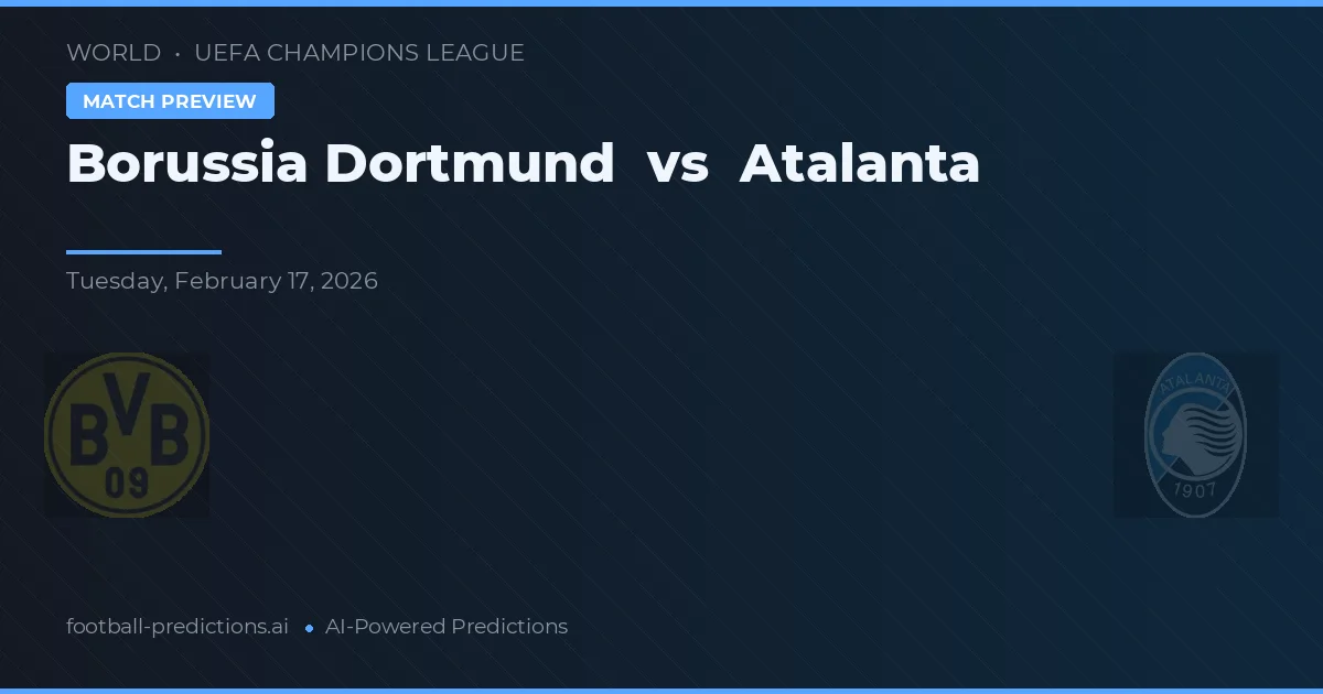 Borussia Dortmund vs Atalanta — matchtips och förhandstitt