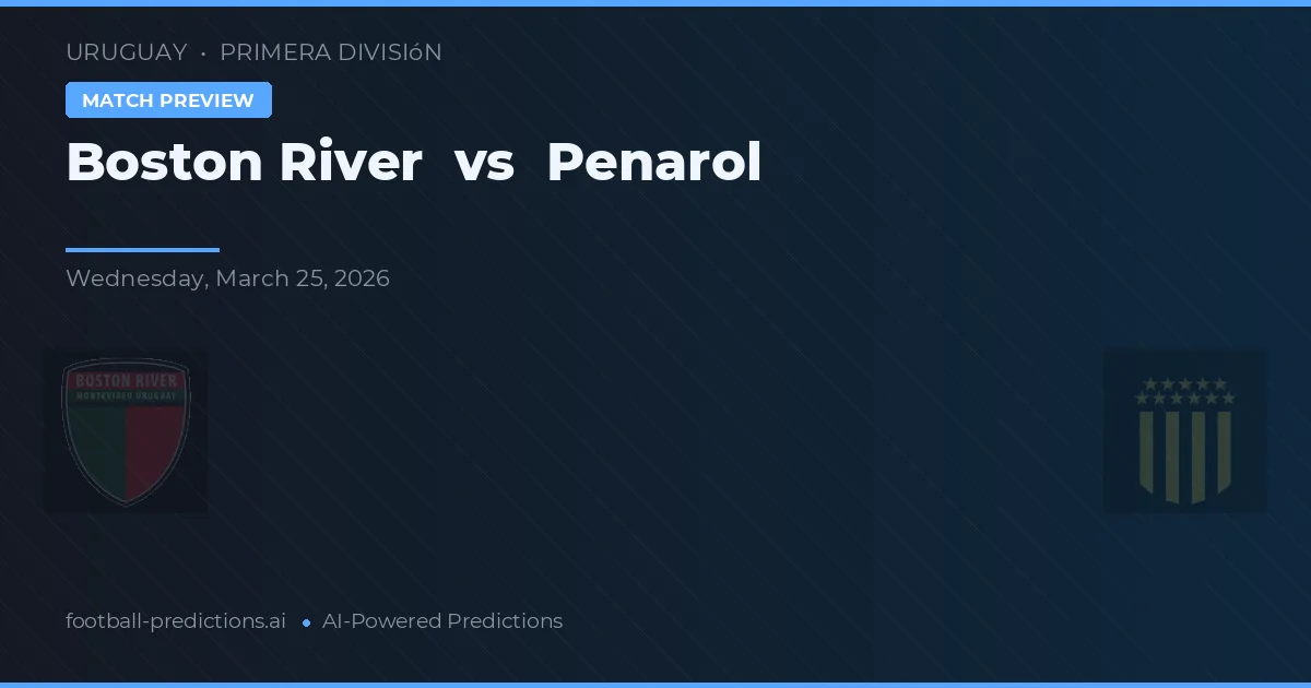 Boston River vs Peñarol — matchtips och förhandstitt