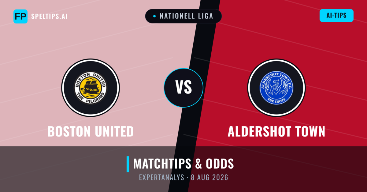 Boston United vs Aldershot Town — matchtips och förhandstitt