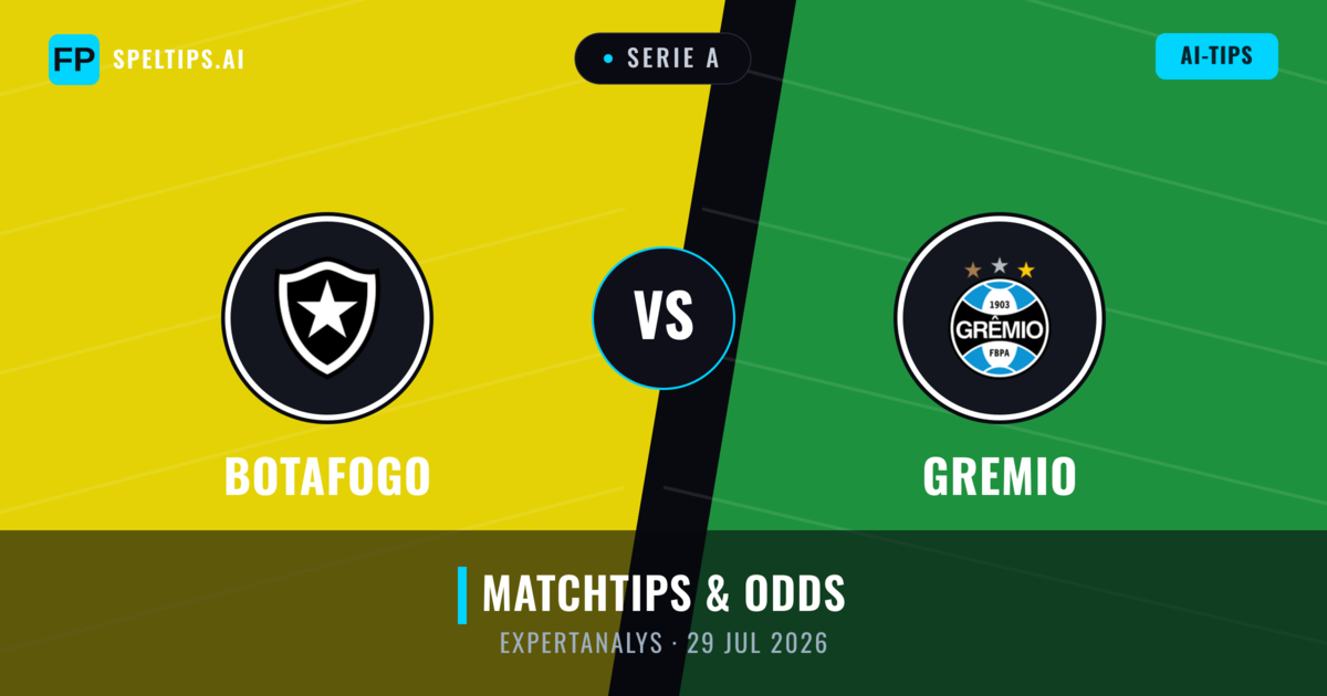 Botafogo vs Gremio — matchtips och förhandstitt