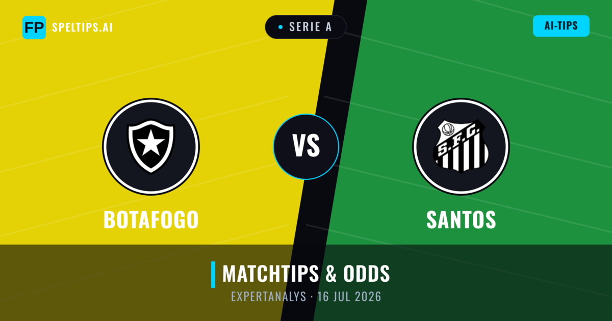 Botafogo vs Santos — matchtips och förhandstitt