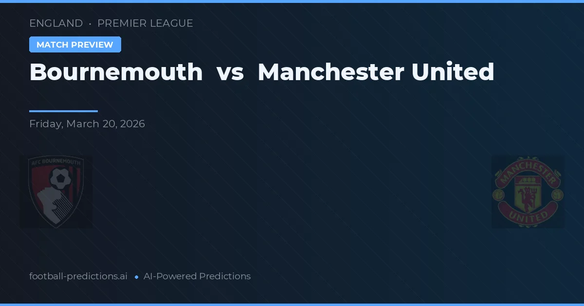 Bournemouth vs Manchester United — matchtips och förhandstitt
