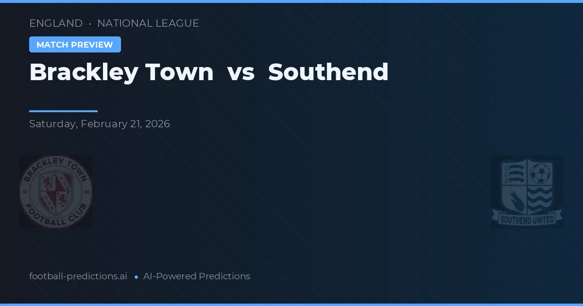Brackley Town vs Southend — matchtips och förhandstitt