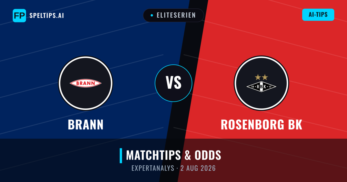 Brann vs Rosenborg BK — matchtips och förhandstitt
