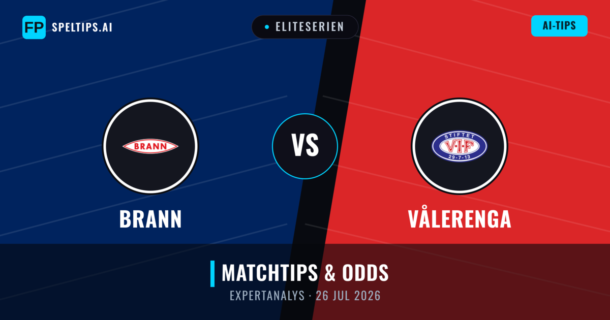 Brann vs Vålerenga — matchtips och förhandstitt