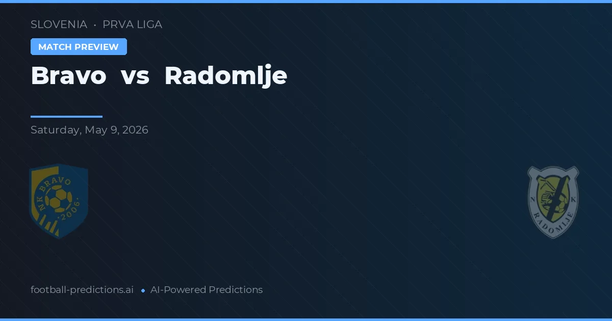 Bravo vs Radomlje — matchtips och förhandstitt