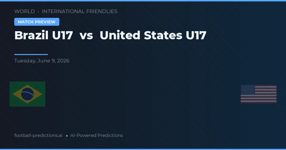 Brazil U17 vs United States U17 — matchtips och förhandstitt