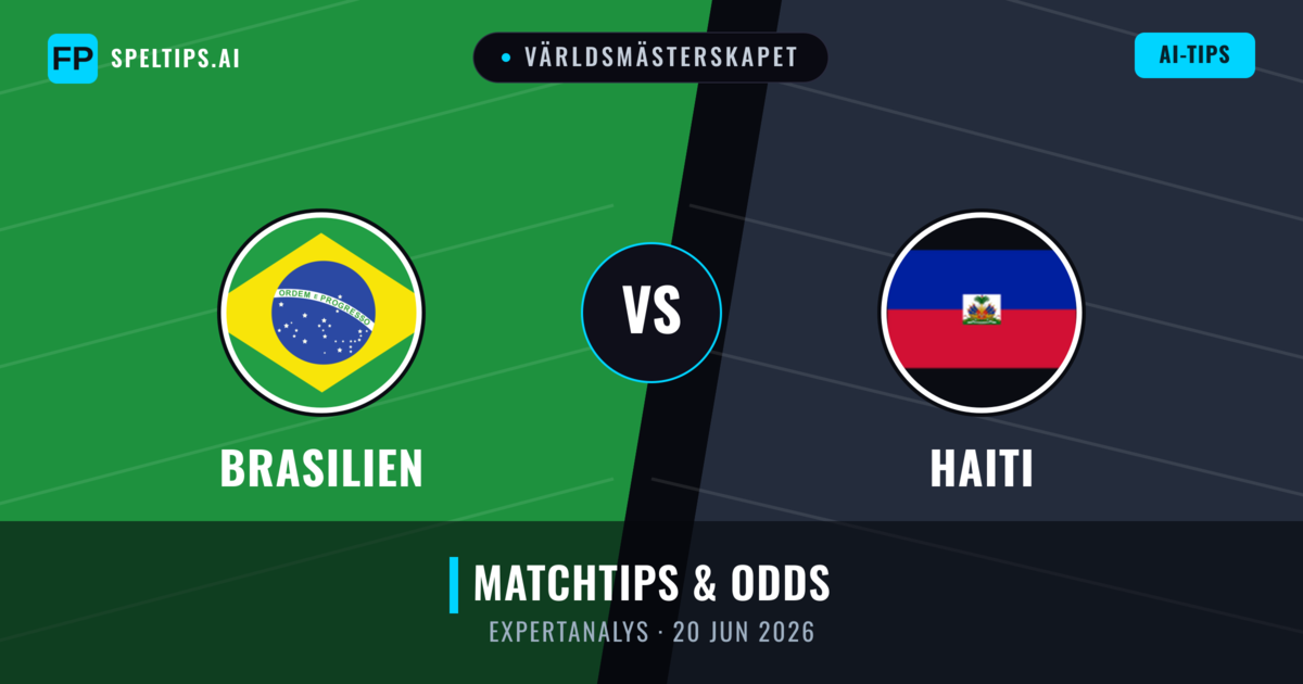 Brasilien vs Haiti — matchtips och förhandstitt