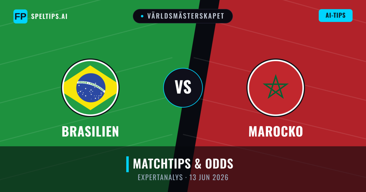 Brasilien vs Marocko — matchtips och förhandstitt