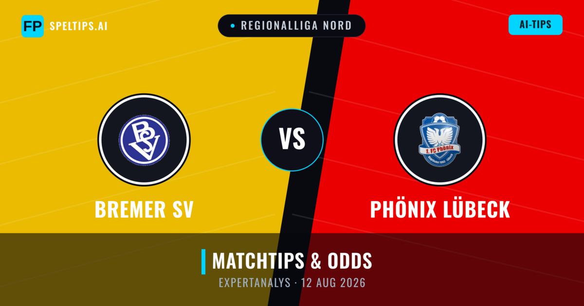 Bremer SV vs Phönix Lübeck — matchtips och förhandstitt