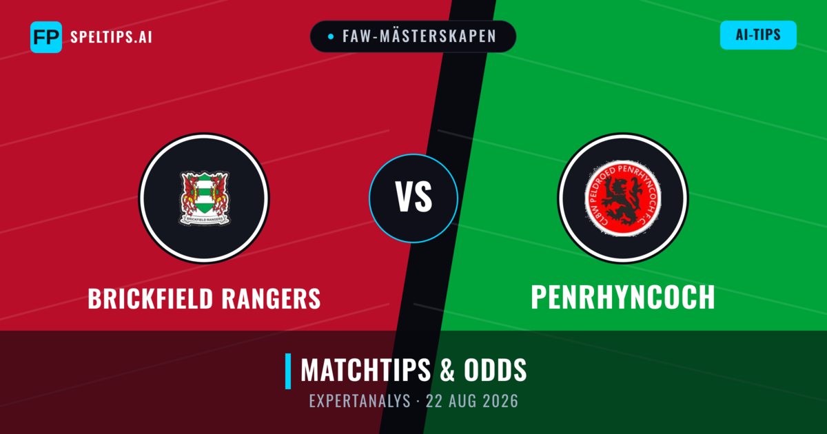 Brickfield Rangers vs Penrhyncoch — matchtips och förhandstitt