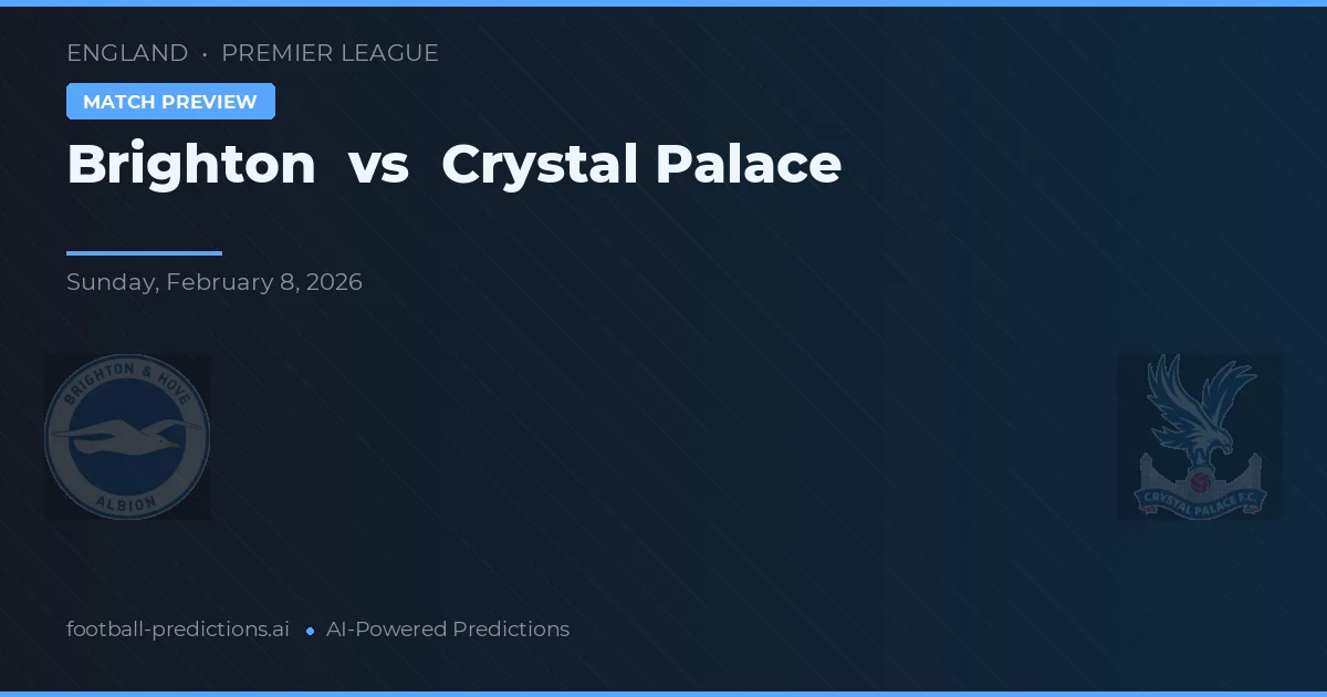 Brighton vs Crystal Palace — matchtips och förhandstitt