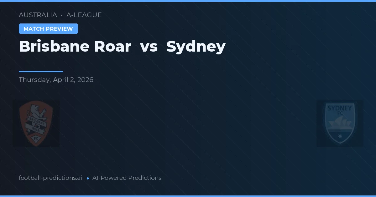 Brisbane Roar vs Sydney — matchtips och förhandstitt