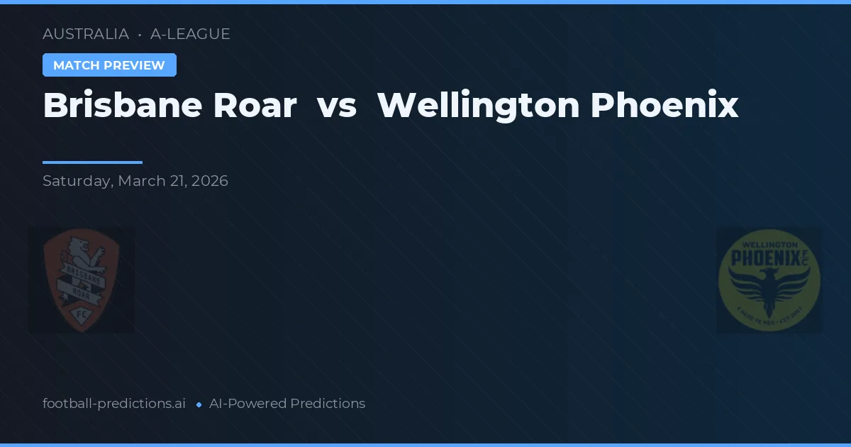 Brisbane Roar vs Wellington Phoenix — matchtips och förhandstitt