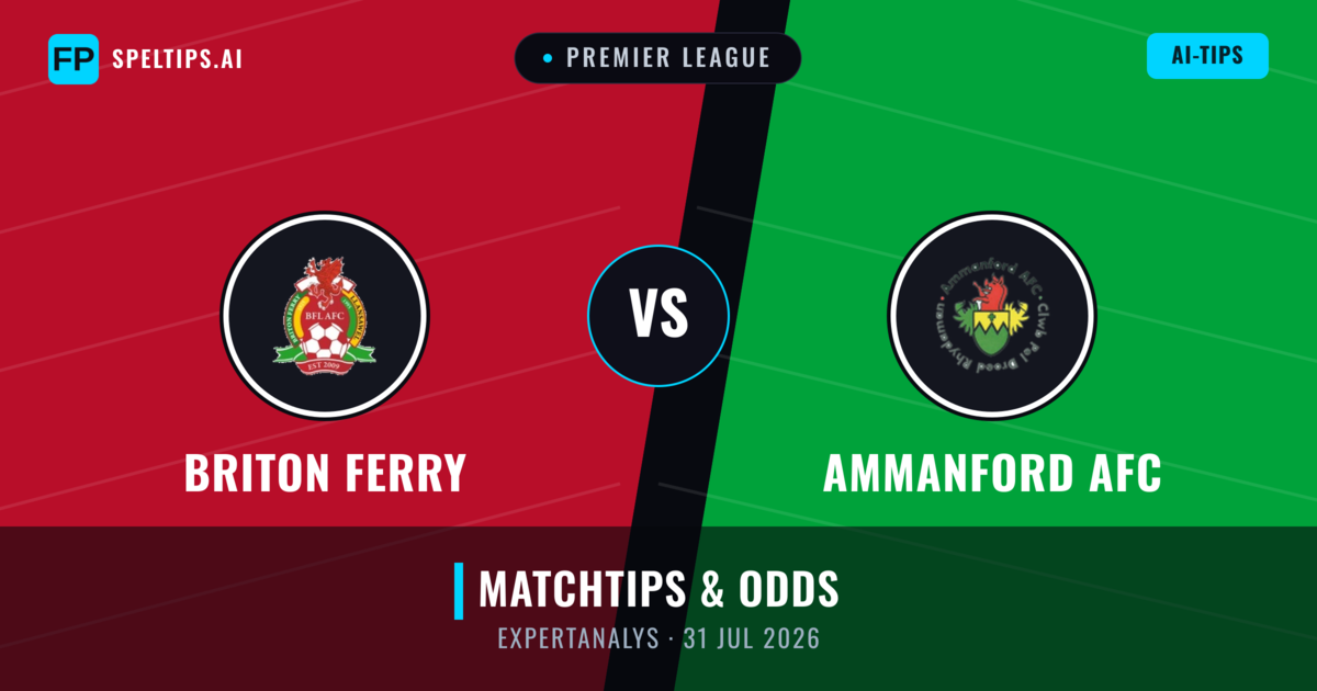 Briton Ferry vs Ammanford AFC — matchtips och förhandstitt