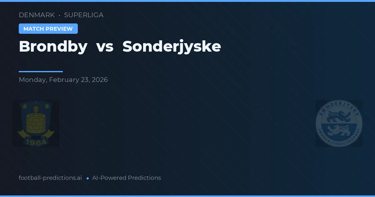 Brøndby vs Sønderjyske — matchtips och förhandstitt
