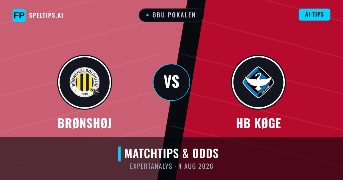 Brønshøj vs HB Køge — matchtips och förhandstitt