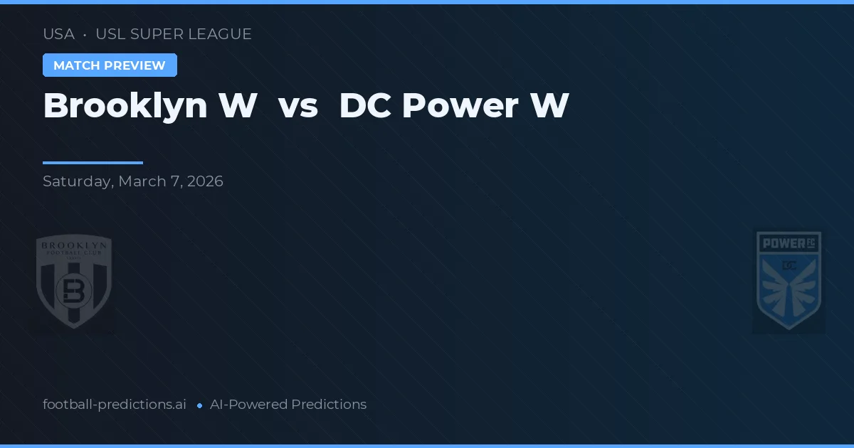 Brooklyn W vs DC Power W — matchtips och förhandstitt