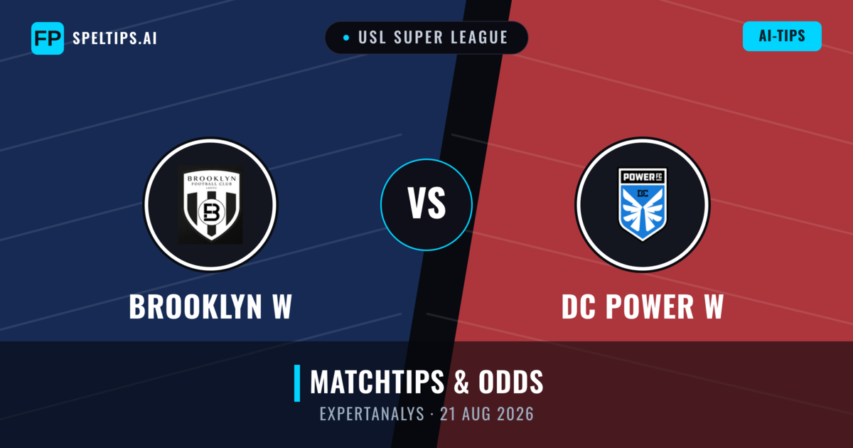 Brooklyn W vs DC Power W — matchtips och förhandstitt
