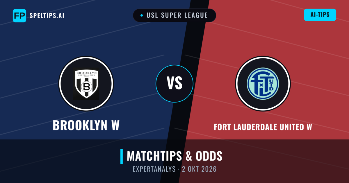 Brooklyn W vs Fort Lauderdale United W — matchtips och förhandstitt