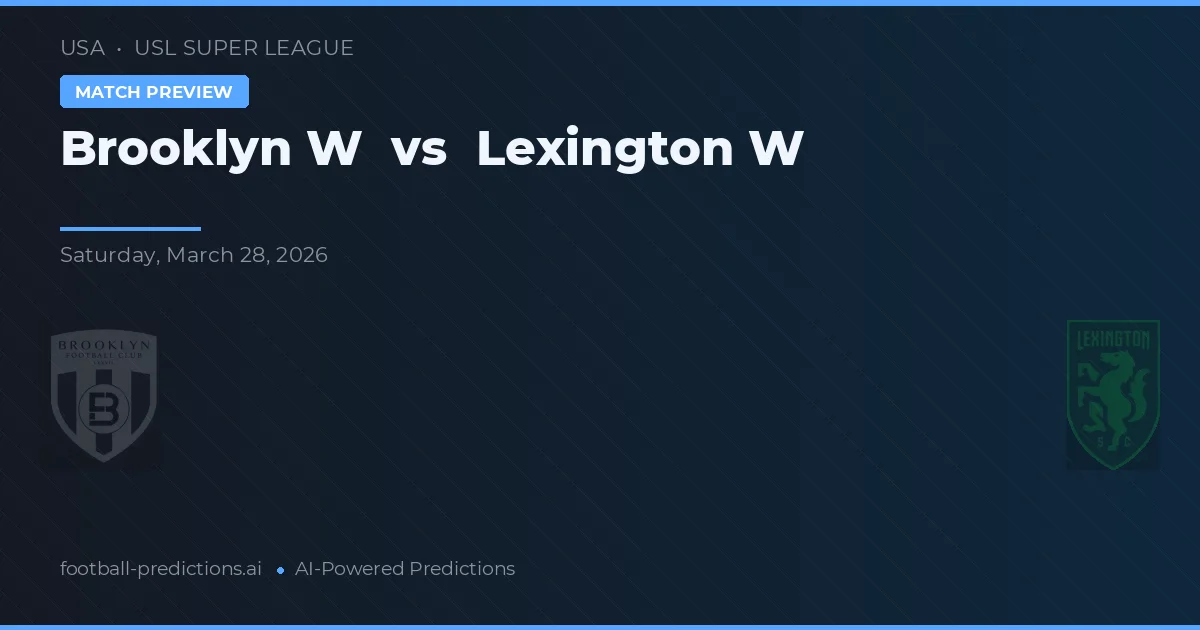 Brooklyn W vs Lexington W — matchtips och förhandstitt