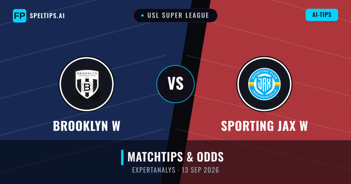 Brooklyn W vs Sporting JAX W — matchtips och förhandstitt