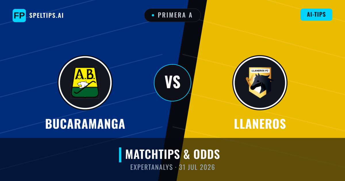 Bucaramanga vs Llaneros — matchtips och förhandstitt