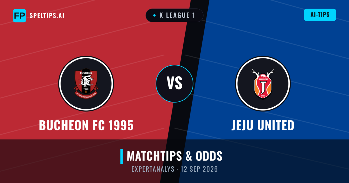 Bucheon FC 1995 vs Jeju United — matchtips och förhandstitt