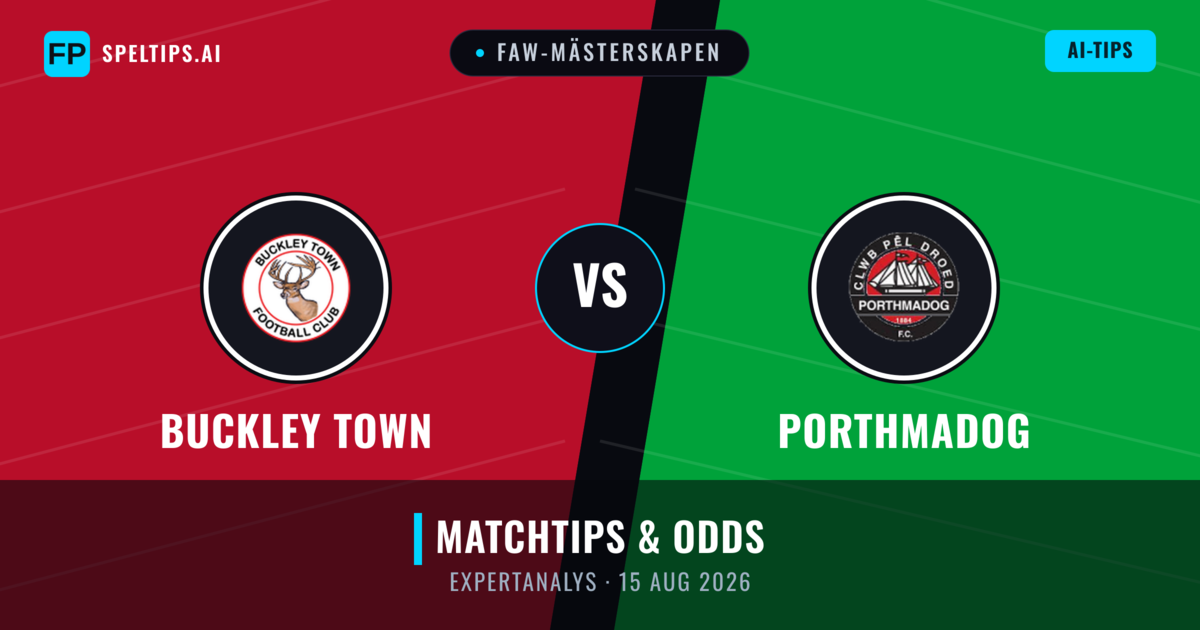 Buckley Town vs Porthmadog — matchtips och förhandstitt
