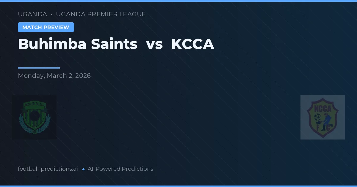 Buhimba Saints vs KCCA — matchtips och förhandstitt