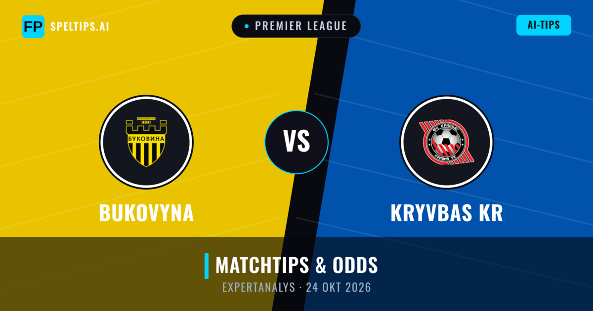 Bukovyna vs Kryvbas KR — matchtips och förhandstitt