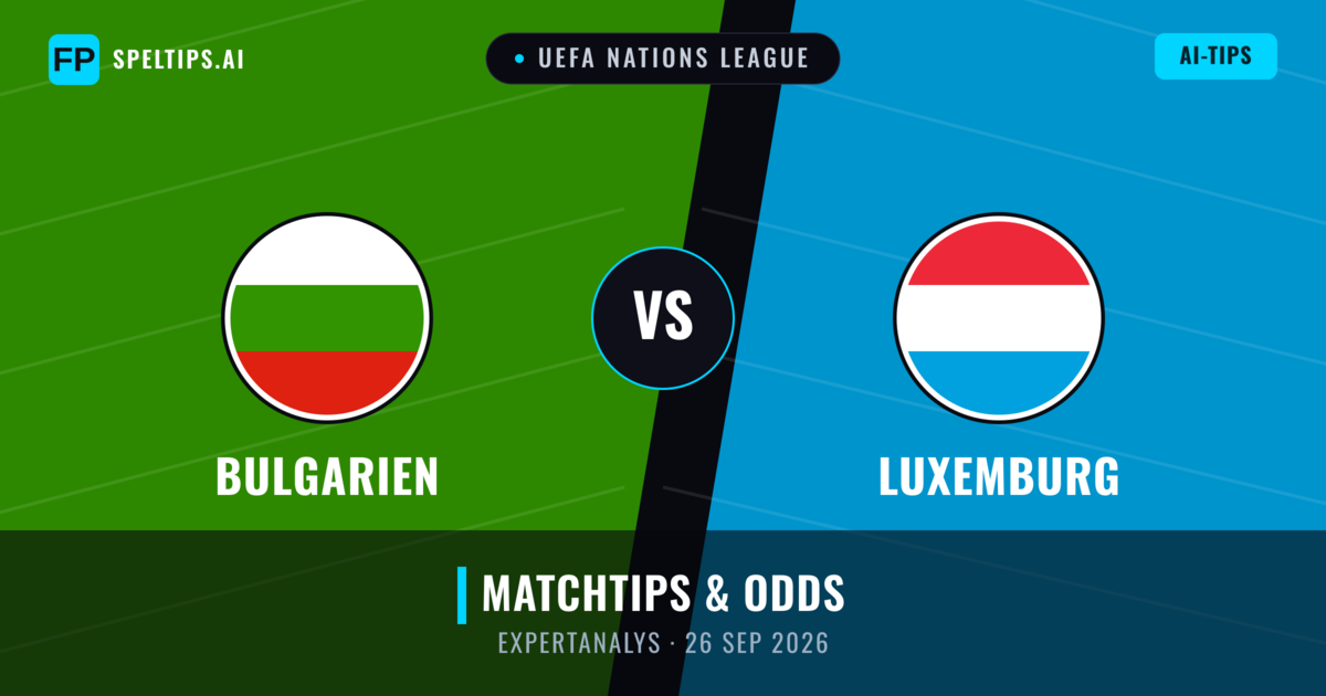 Bulgarien vs Luxemburg — matchtips och förhandstitt