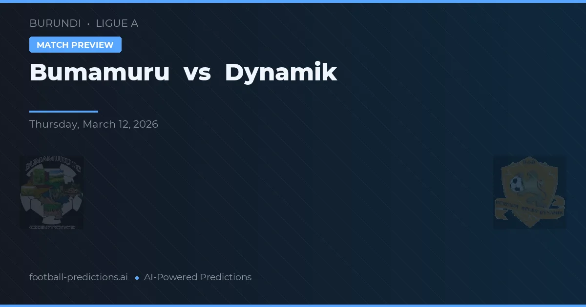 Bumamuru vs Dynamik — matchtips och förhandstitt